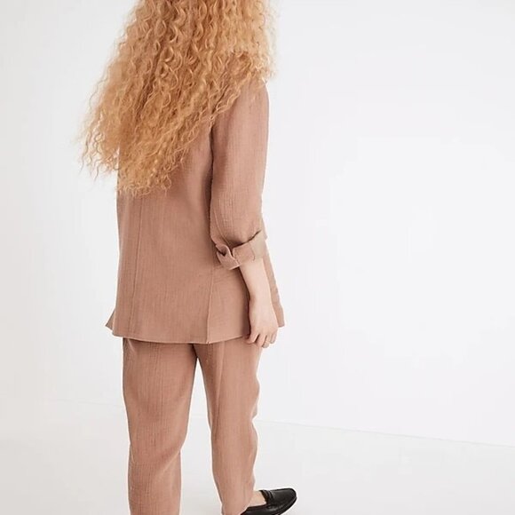 Madewell Cotton-Linen Relaxed Larsen Blazer in Faded Earth - Picture 11 of 11
